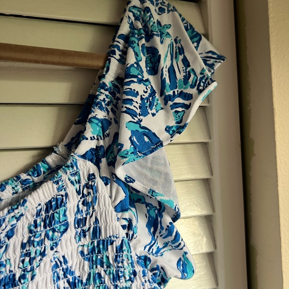 Lilly Pulitzer Blue and White Dress - Picture 8 of 10